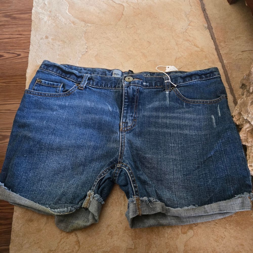 Mossimo Supply Co. Dark Blue Jean Shorts